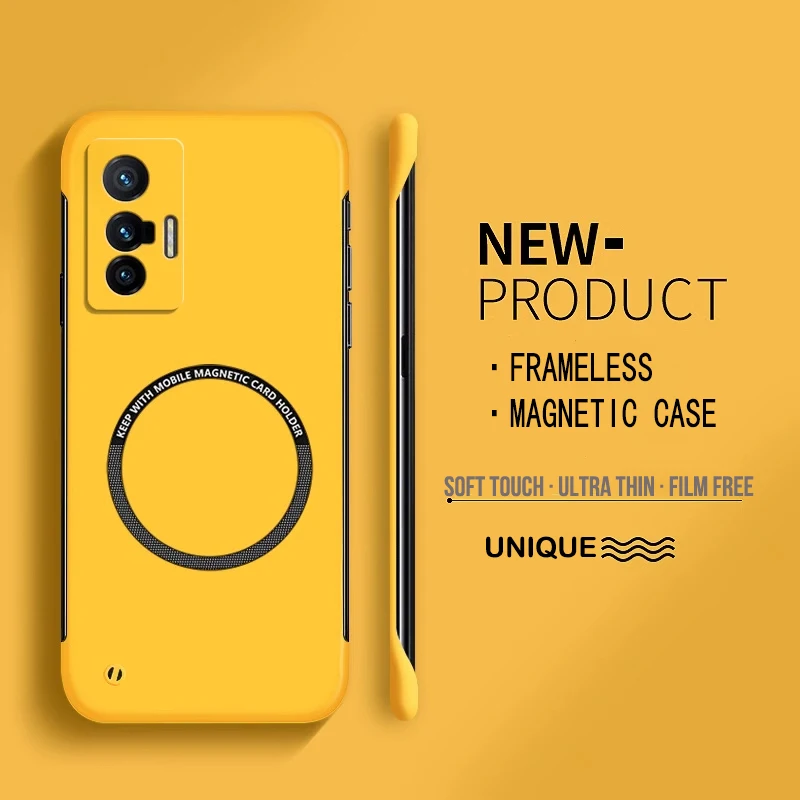 Ultra Thin Frameless Phone Cover - Funda de teléfono sin marco magnética