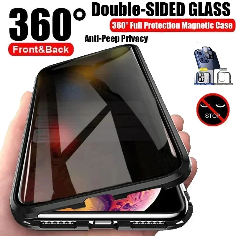 Funda antiespía para OPPO A5X, - Anti Spy Privacy Glass Case reseña y precio